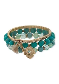 Turquoise Beaded Stretch Bracelet