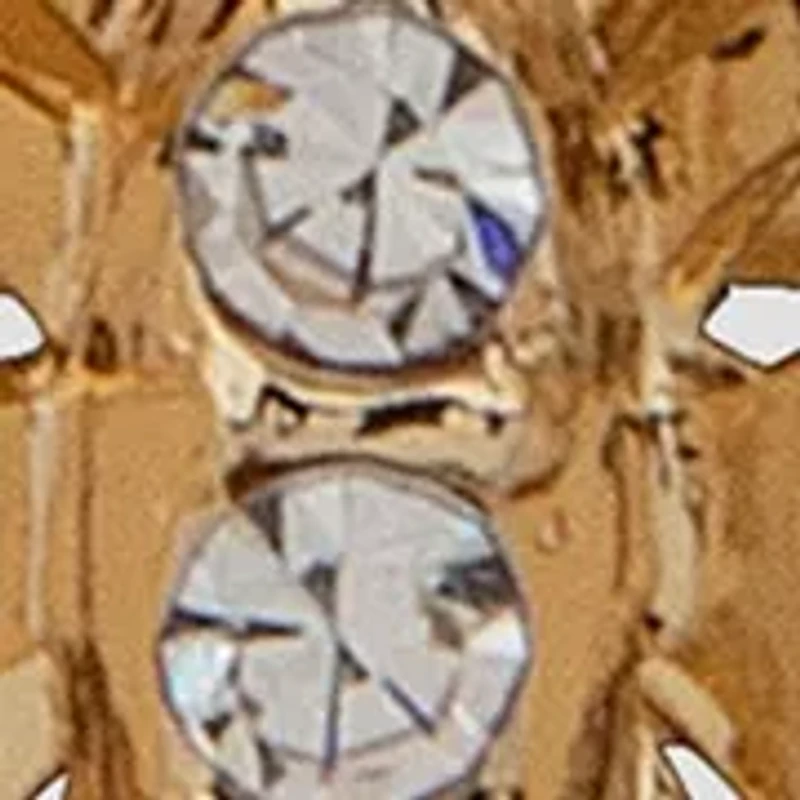 Silver Tone Crystal White Butterfly Stud Earrings