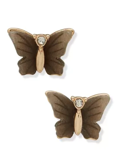 BUTTERFLY STUD EARRINGS