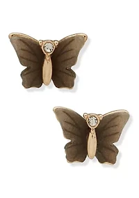 BUTTERFLY STUD EARRINGS