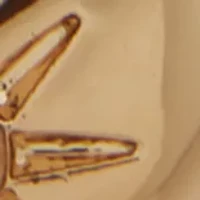 Pavé Heart Drop Hoop Earrings