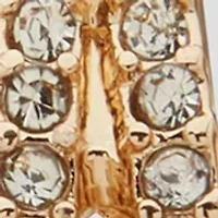 Huggie Leaf Drop Earrings