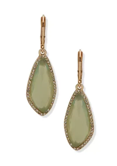 Pavé Stone Drop Earrings
