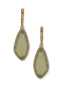 Pavé Stone Drop Earrings