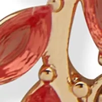 Cluster Open Leaf Wreath Earrings