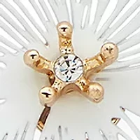 Gold Tone Flower Pendant Necklace