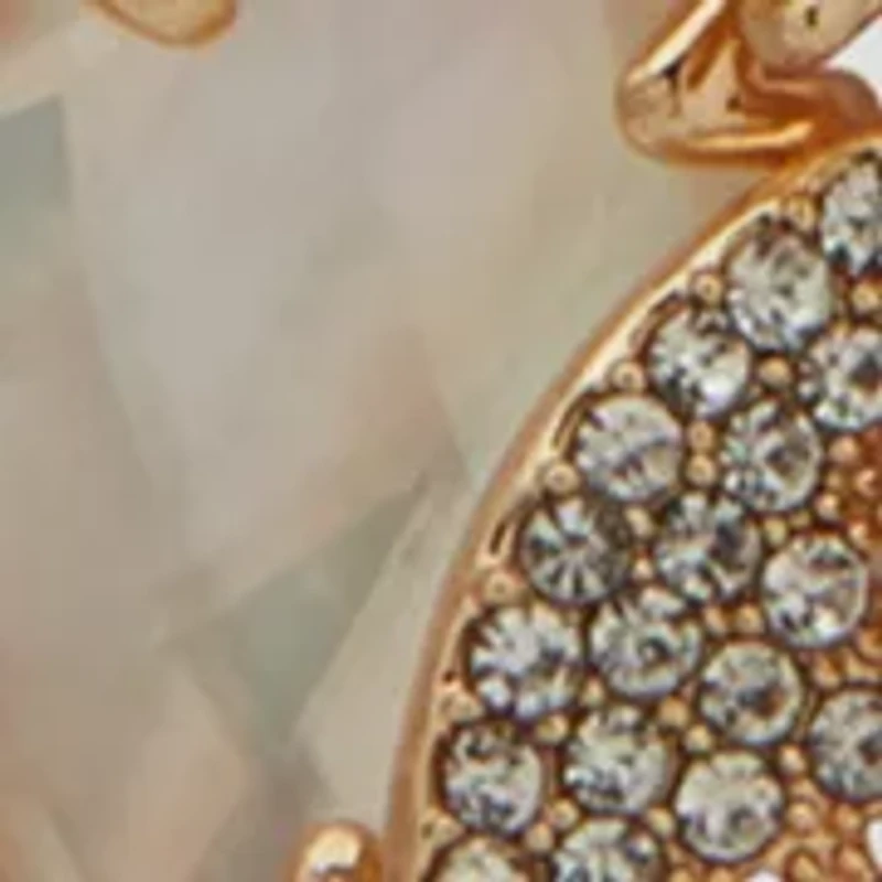 Crystal Beaded Snowflake Pendant Necklace