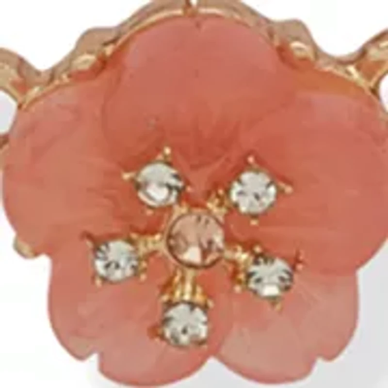 Multirow Flower Frontal Necklace