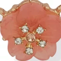 Multirow Flower Frontal Necklace