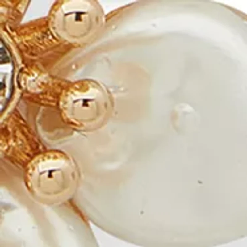 Flower Earrings and Necklace Set