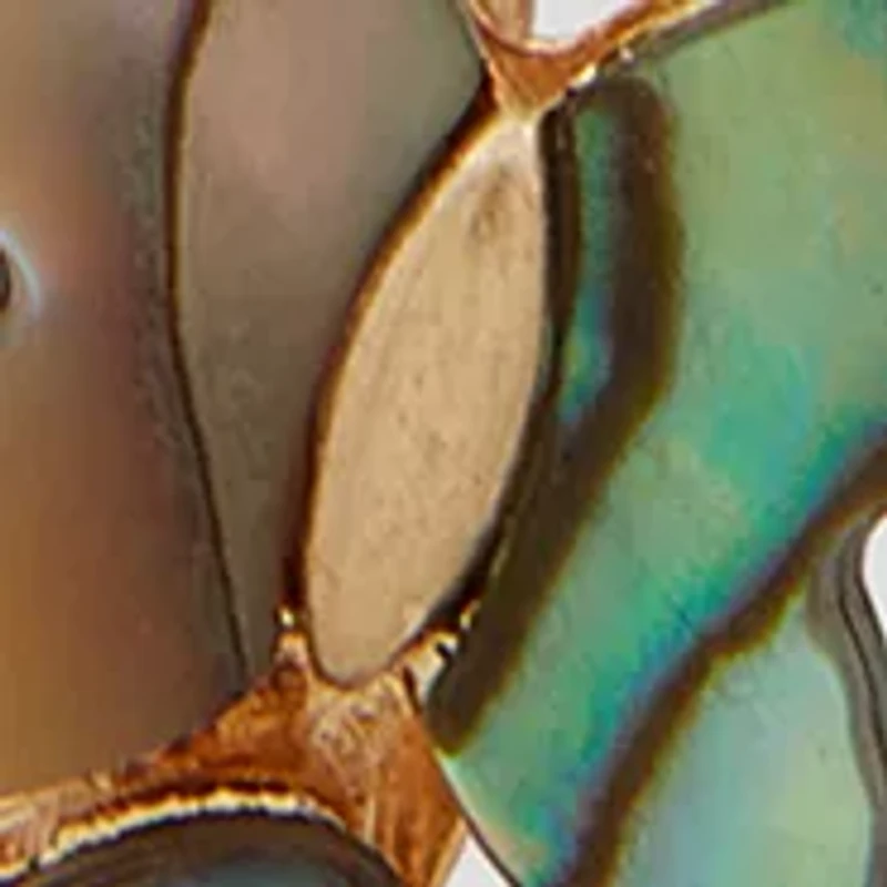 Gold Tone Butterfly Earrings and Necklace Set