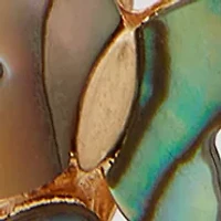 Gold Tone Butterfly Earrings and Necklace Set