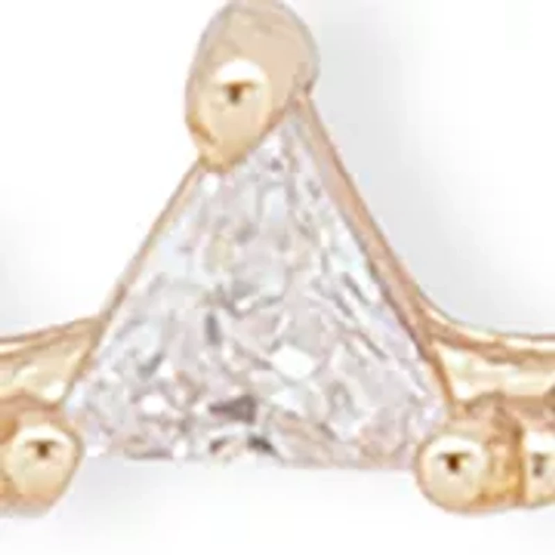 Gold Tone 16" Crystal Stone Wreath Necklace