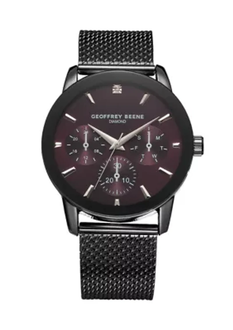Genuine Diamond Mesh Bracelet Watch