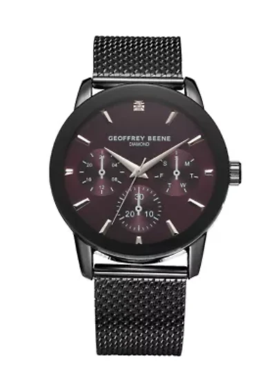 Genuine Diamond Mesh Bracelet Watch