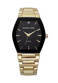 40 Millimeter Genuine Diamond Dial Tonneau Bracelet Watch