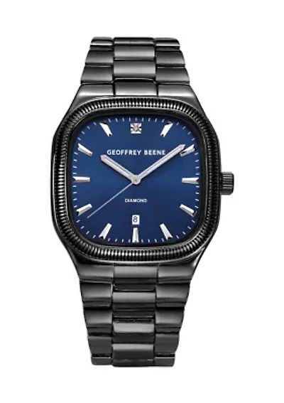 Black Square Face Metal Watch