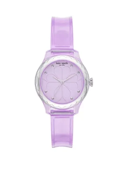 Rosebank Three-Hand Purple Polyurethane Watch