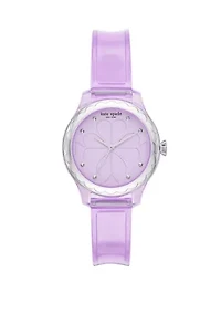 Rosebank Three-Hand Purple Polyurethane Watch