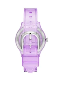 Rosebank Three-Hand Purple Polyurethane Watch