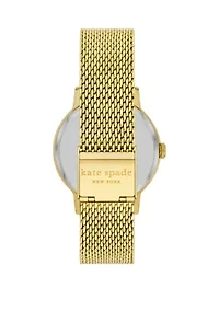 Gold Tone Mesh Bracelet Watch