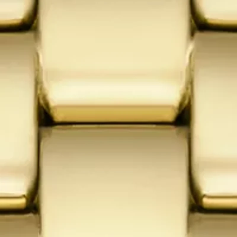 Holland Three Hand Gold Tone Stainless Steel Watch