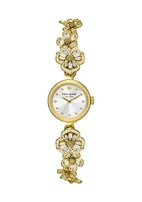 Gold Flower Monroe Bracelet Watch