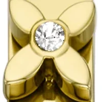 Gold Tone Small Crystal Watch