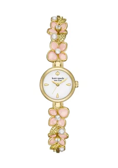 Pink Floral Monroe Bracelet Watch