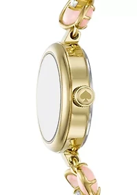 Pink Floral Monroe Bracelet Watch