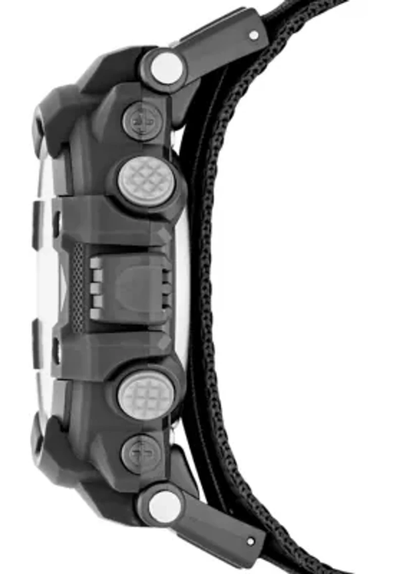 Keats 55 Millimeter Sport Digital Chronograph Watch with Fast Wrap Strap and Plastic Case