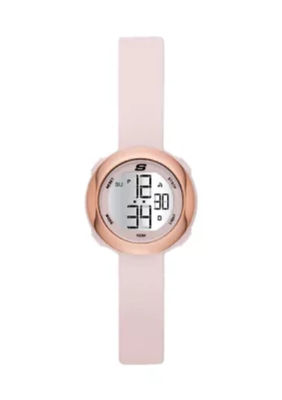 Sunridge Womens Blush and Rose Gold Tone Digital Watch
