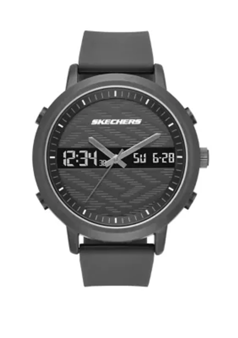 Men's Analog Digital Lawndale Black Watch