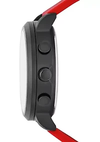 Skechers Men's Lawndale Gun/Red Watch