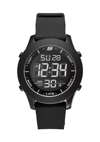 Skechers Men's Rosencrans Digital Black Watch