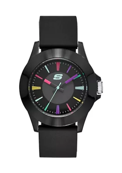 Rosencrans 40 Millimeter Quartz Analog Watch with Silicone Strap and Plastic Case