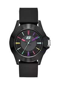 Rosencrans 40 Millimeter Quartz Analog Watch with Silicone Strap and Plastic Case