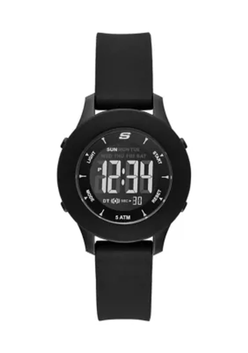 Skechers Ladies Rosencrans Digital Black Watch