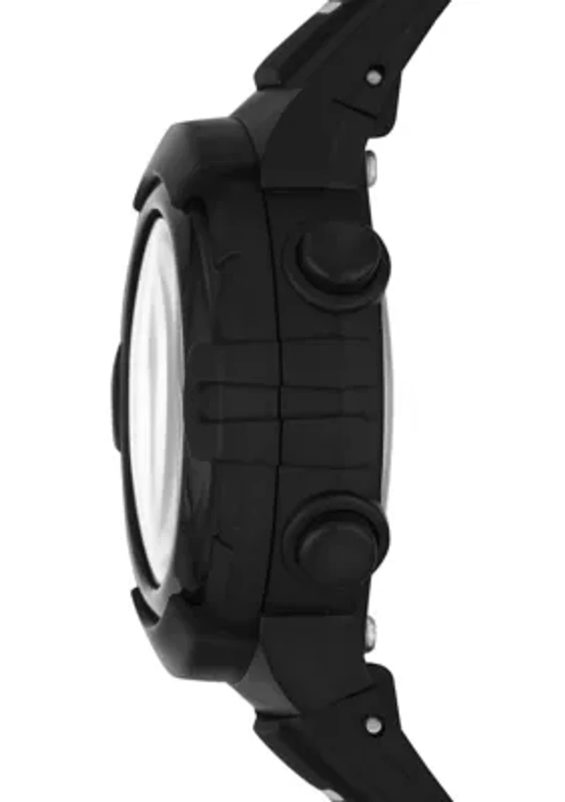 Truro Digital Black Plastic Watch