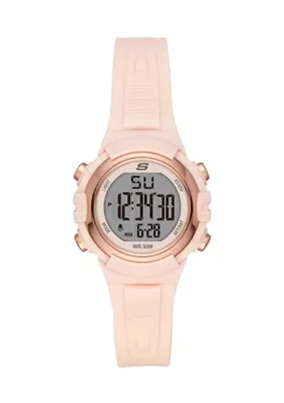 Truro Digital Blush Plastic Watch