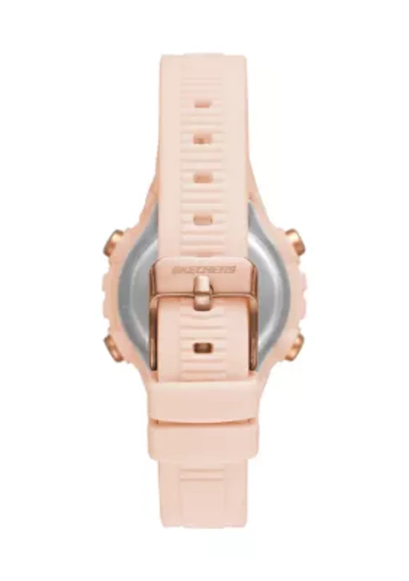 Truro Digital Blush Plastic Watch