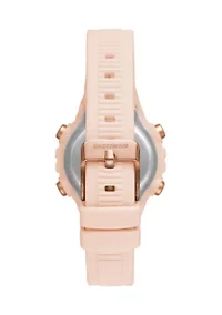Truro Digital Blush Plastic Watch