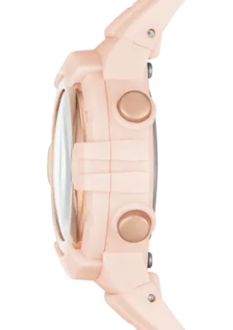 Truro Digital Blush Plastic Watch