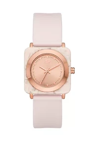 Women's Calabar Square Three Hand Silicone Watch