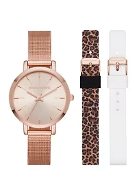 Skechers Ladies Interchangeable Strap Watch Set