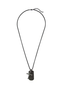 Gunmetal Bracelet and Pendant Necklace Set