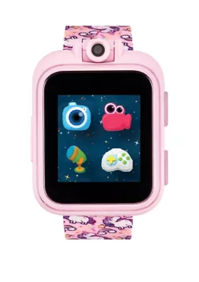 PlayZoom Smartwatch For Kids: Pink with Unicorns Print