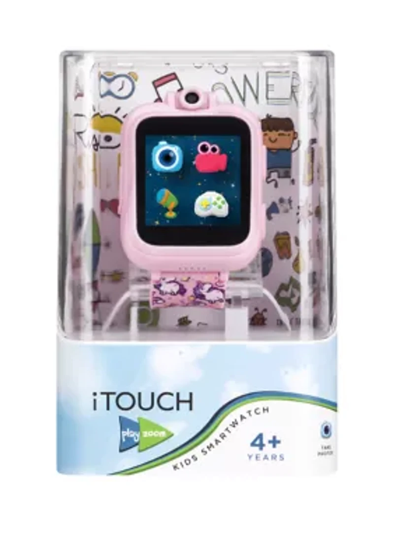 PlayZoom Smartwatch For Kids: Pink with Unicorns Print
