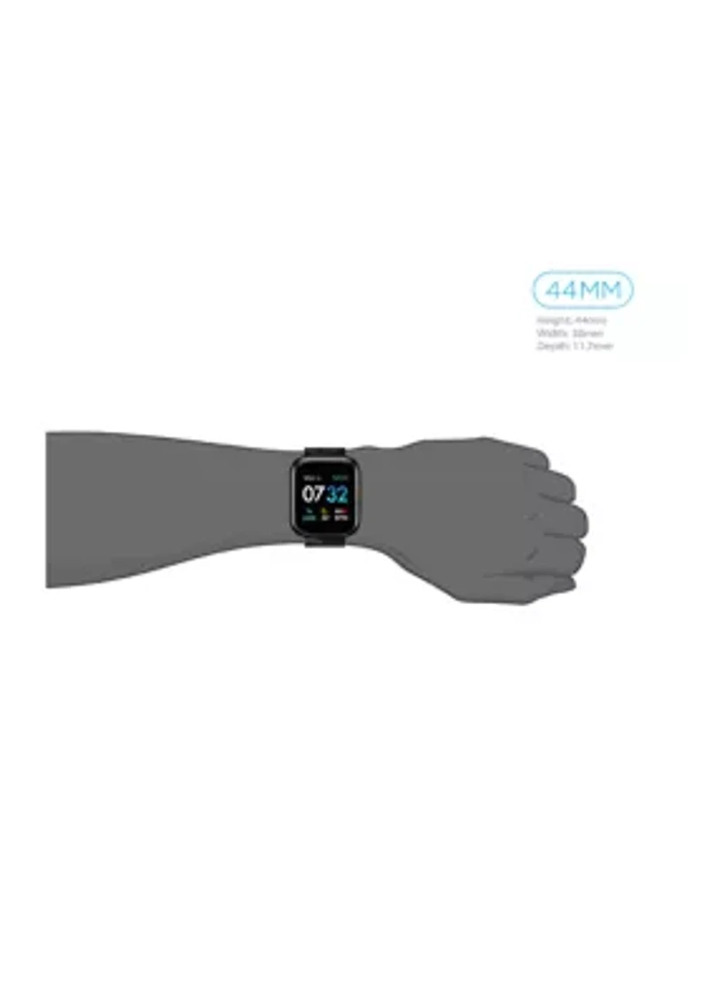iTouch Sport 3 Touchscreen Smartwatch for Men and Women: Black Case with Green Camo Strap
