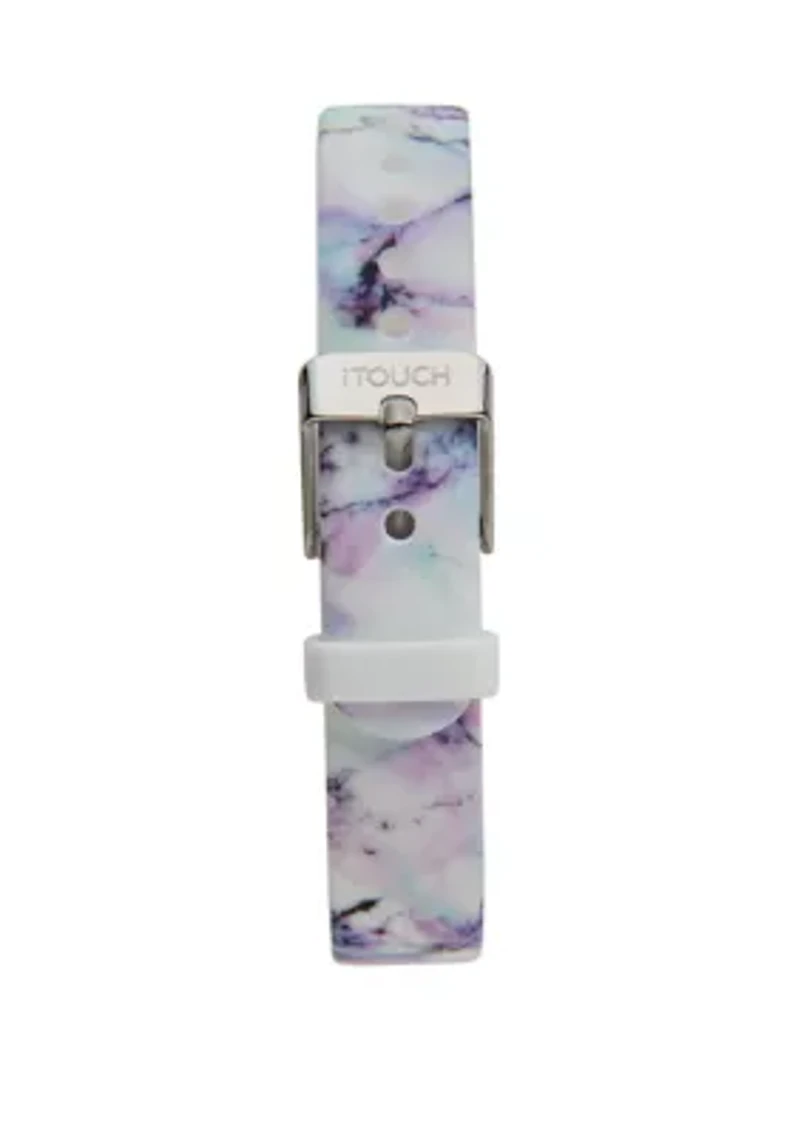 Slim Marble Fitness Tracker with Replacement Strap